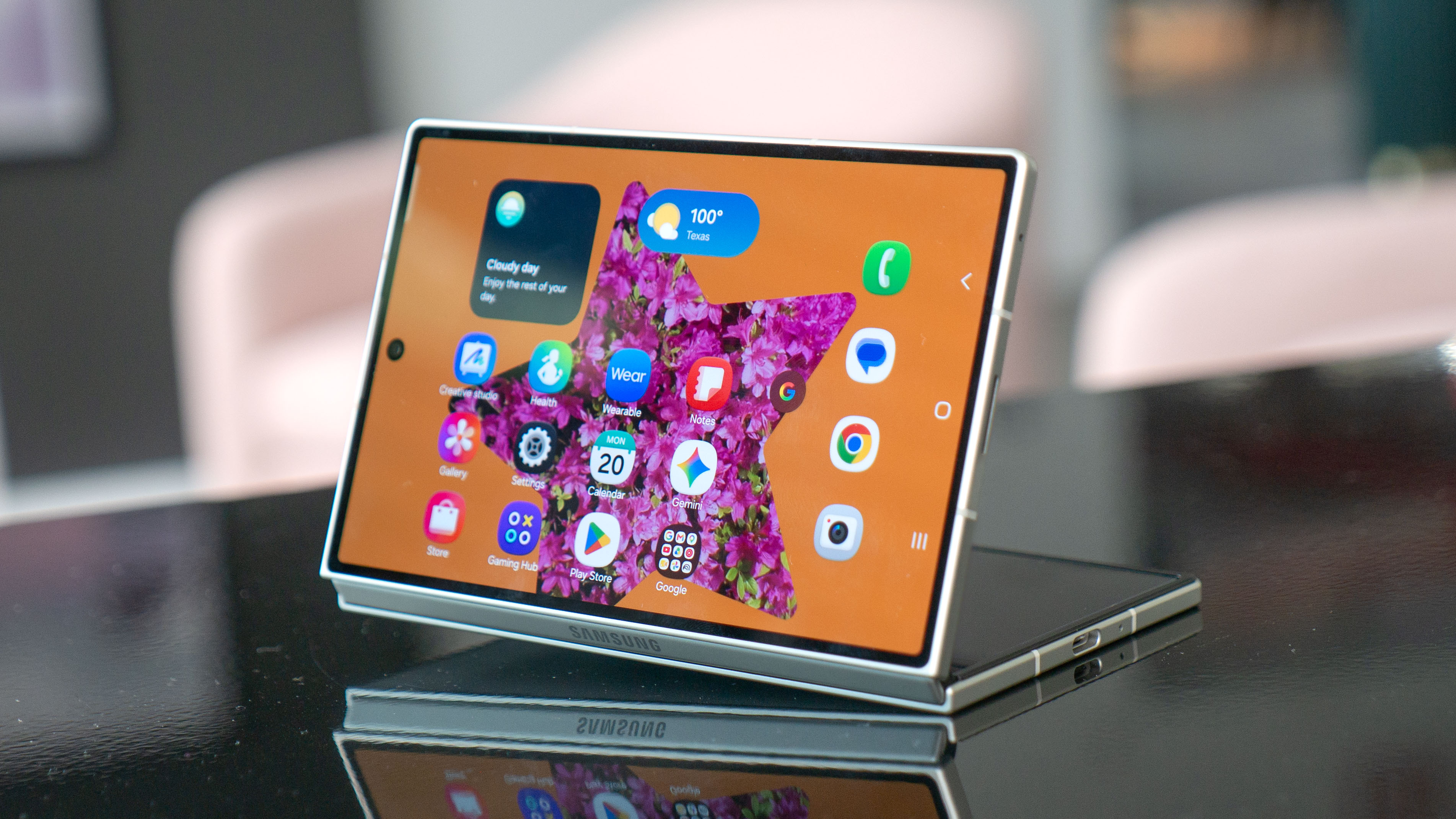 Galaxy Z Fold 8 shown on a table
