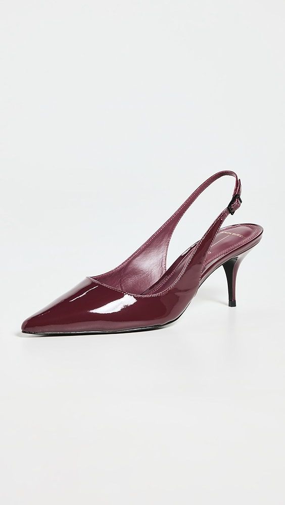Black Suede Studio 65mm Alloy Pumps