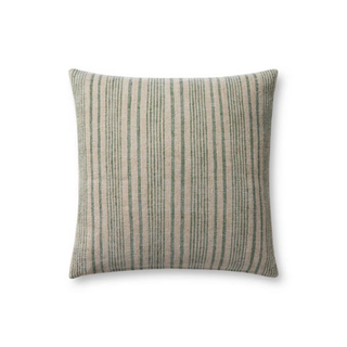 green and gray throw pillow