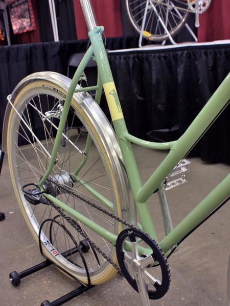 The seat stays sport a slight kick as they approach the dropouts.
