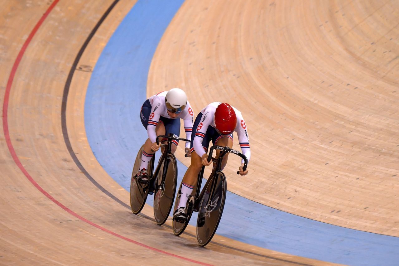 2020 UEC Track European Championships Plovdiv 1st Day 11112020 Women Team Sprint Great Britain photo Dario BelingheriBettiniPhoto2020