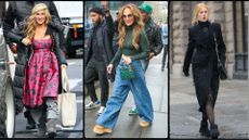 trio of images of Sarah Jessica Parker, Jennifer Lopez, Nicole Kidman