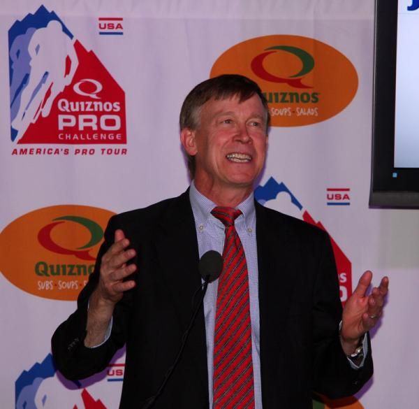 The new governor, John Hickenlooper, is on board with the event