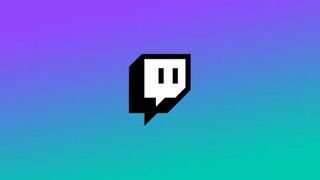 Twitch logo on a blue and purple background