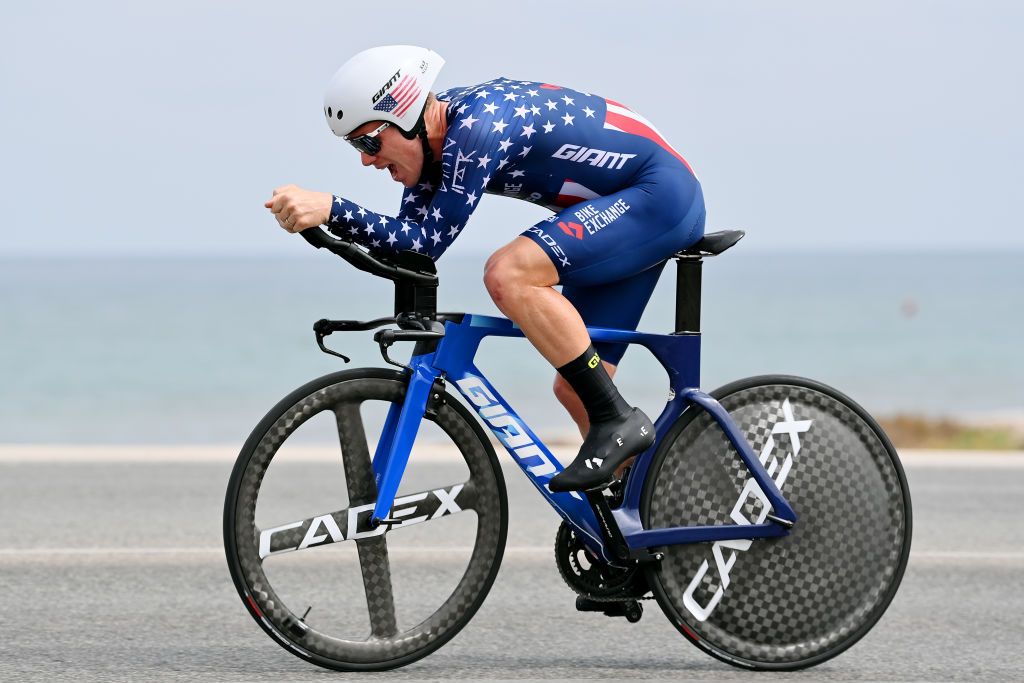 ALICANTE SPAIN AUGUST 30 Lawson Craddock of United States and Team BikeExchange Jayco sprints during the 77th Tour of Spain 2022 Stage 10 a 309km individual time trial stage from Elche to Alicante LaVuelta22 WorldTour on August 30 2022 in Alicante Spain Photo by Justin SetterfieldGetty Images
