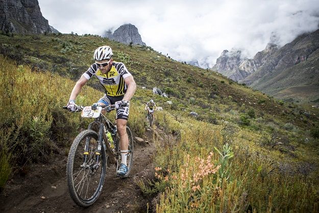 Karl Platt and Urs Huber of Bulls during the Boschendal stage