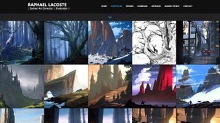 Lacostes portföljsida erbjuder en rad visuella spänningar