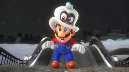 Mario and Cappy in Super Mario Odyssey