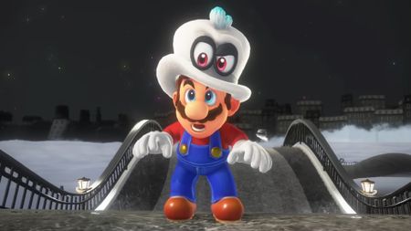 Mario and Cappy in Super Mario Odyssey