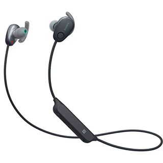 Sony WI-SP600N Black Premium Waterproof Bluetooth Wireless Extra Bass Sports In-Ear 6 Hr Of Playback Headphones/Microphone (International version)
