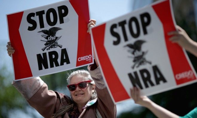 Anti-gun violence demonstrators 