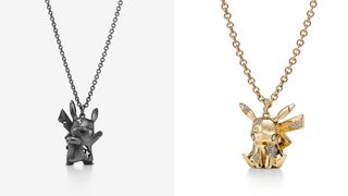 Pikachu pendants made for the Tiffany & Co. x Pokémon collab by Daniel Arsham