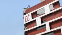 OnePlus store in Hyderabad with its logo highlighted