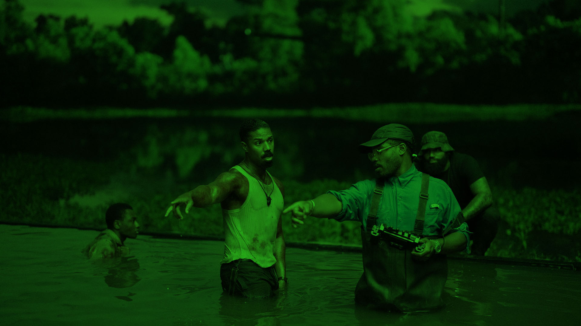 Ryan Coogler directing Sinners on set.