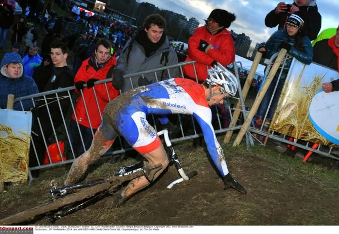 Lars van der Haar found the going tough