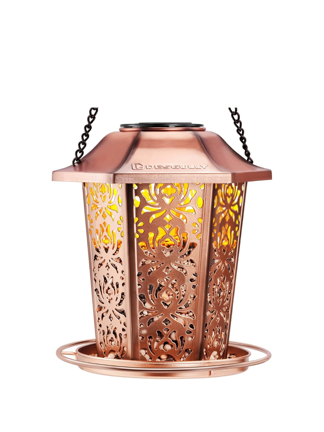 DesGully solar copper bird feeder DesGully solar copper bird feeder