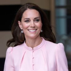 Kate Middleton smiling - strathberry sale