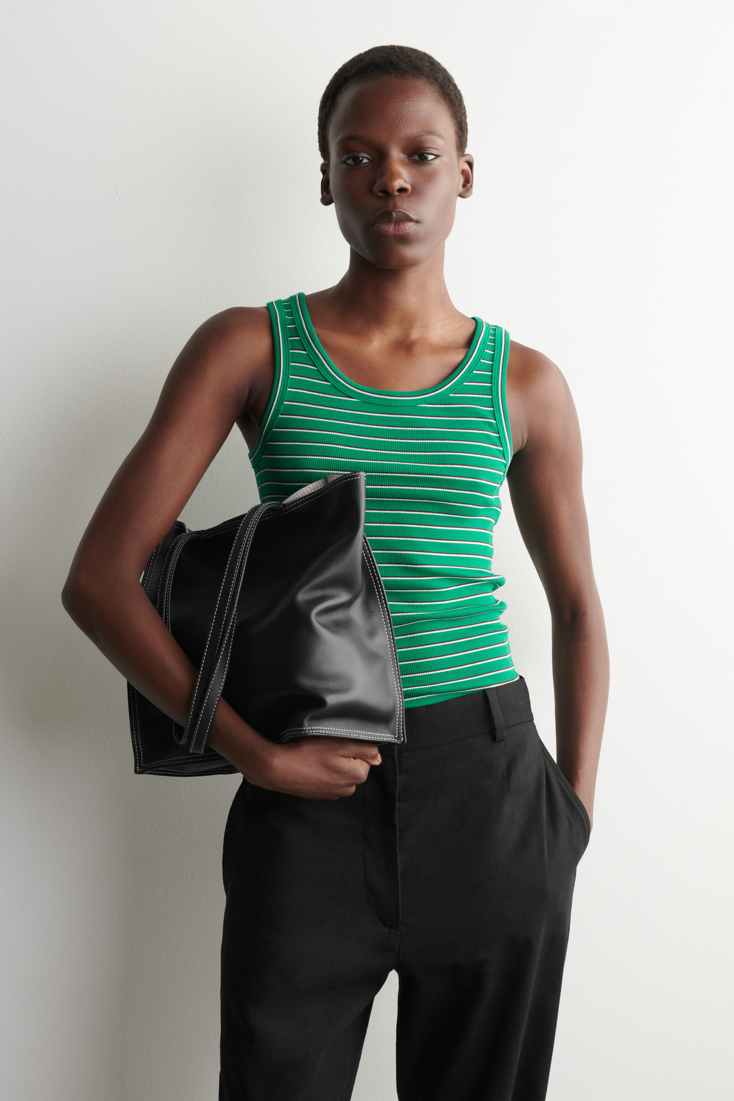 Ribbed Cotton Tank Top