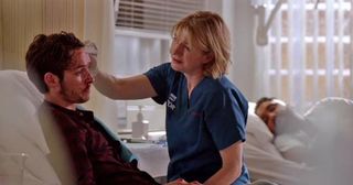 Jemma Redgrave plays Bernie Wolfe in Holby City