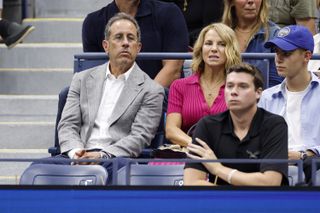 Jerry and Jessica Seinfeld at the U.S. Open