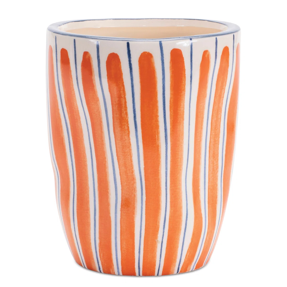 Wavy Stripe Planters, Set of 6