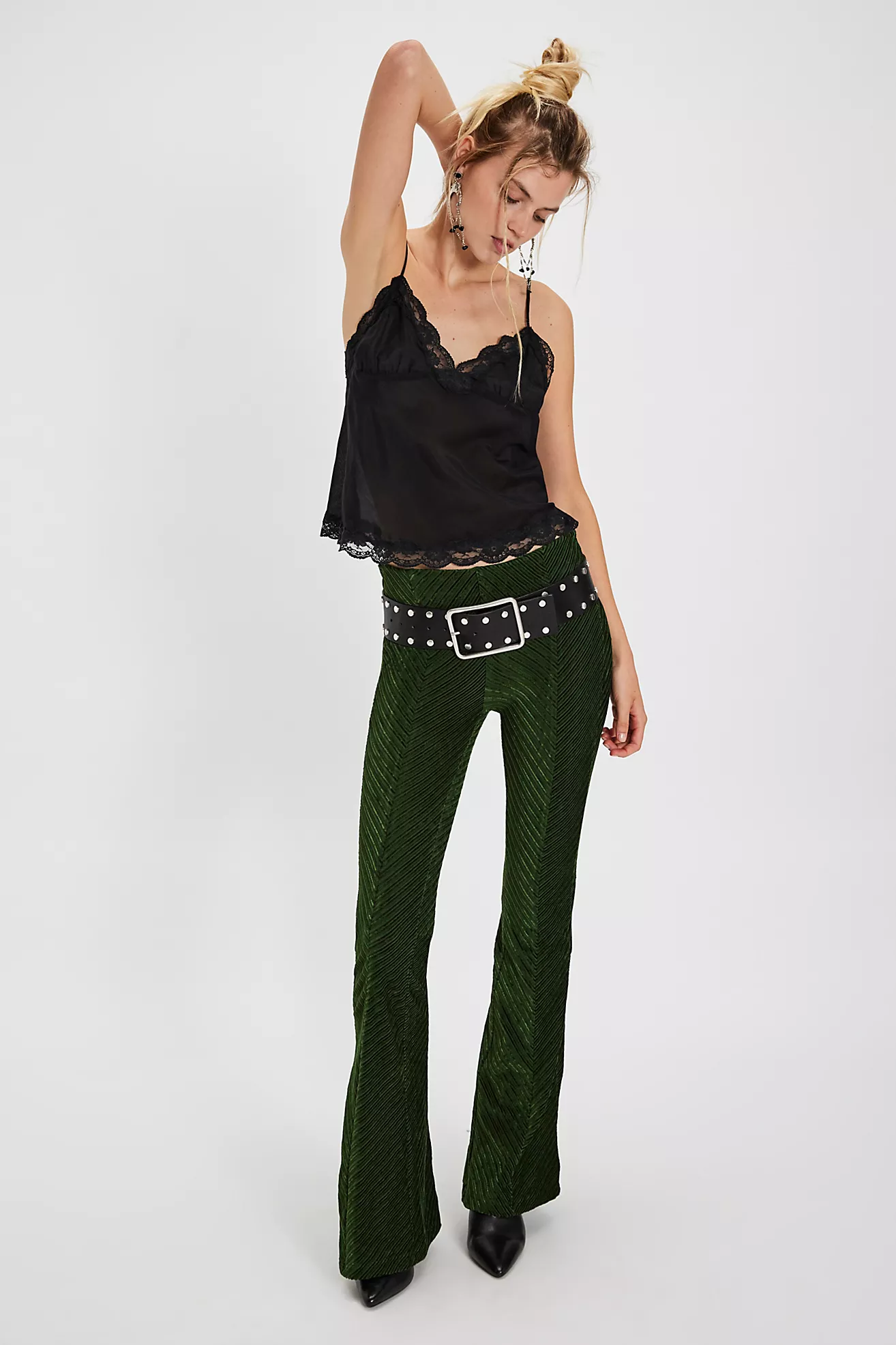 Penny Pull-On Velvet Pants
