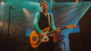 Johnny Marr performs at Helsingin Juhlaviikot Festival 2023 at Huvila-Teltta on August 23, 2023 in Helsinki, Finland. 