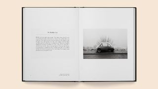 Utterly Lazy and Inattentive &ndash; Martin Parr in Words and Pictures open on a peach-colored surface