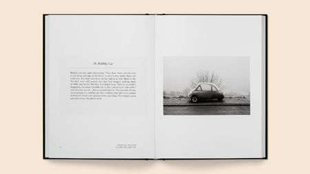 Utterly Lazy and Inattentive &ndash; Martin Parr in Words and Pictures open on a peach-colored surface