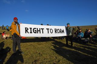 Dartmoor protest