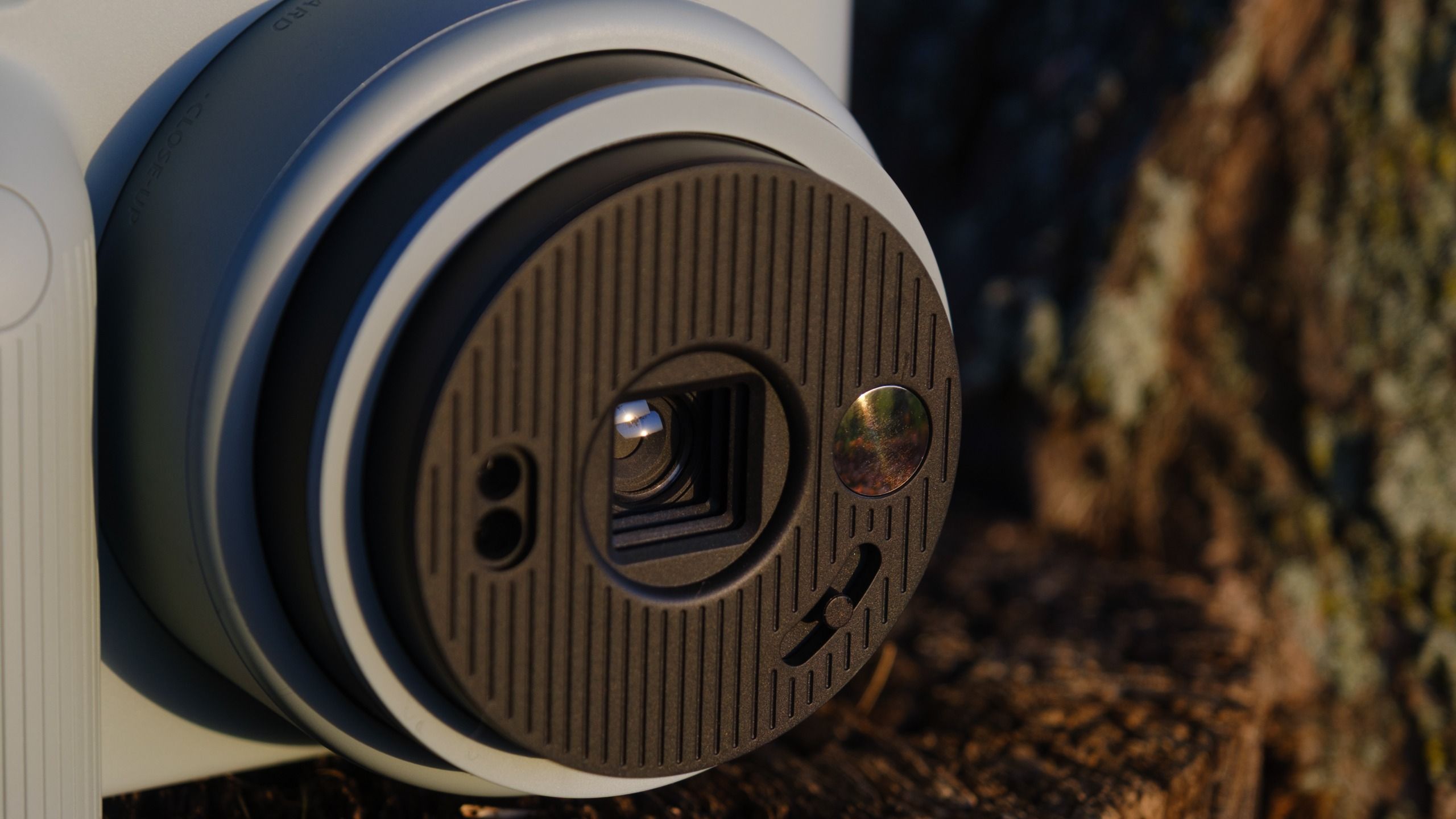 The Fujifilm Instax Square 2 camera photographed outside 