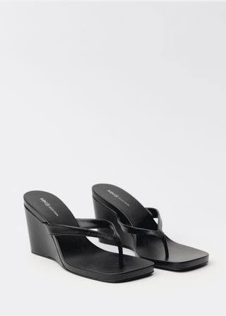 Wedge Leather Sandals - Women | Mango United Kingdom