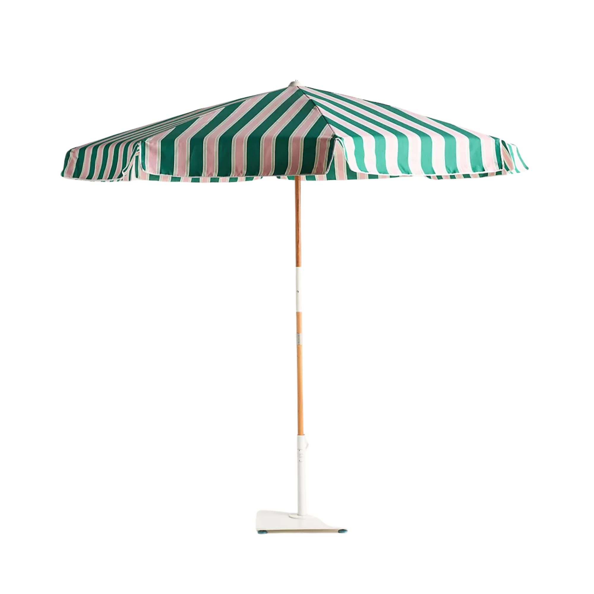 a green and pink umbrella