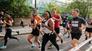 Runners in the Hackney Half Marathon