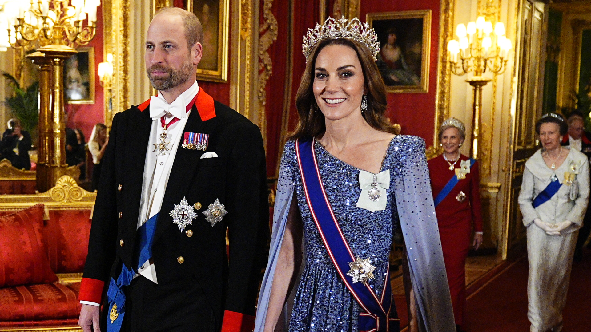 Princess Kate and Prince William at the German state banquet