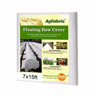 Agfabric Plant Covers Freeze Protection Floating Row Covers 7'x15' 0.9oz Plant Covers Freeze Sun Protection,frost Cloth for Vegetables,white