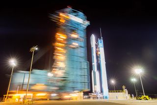 A United Launch Alliance Delta II rocket, the last ever to launch, is prepared to launch NASA's ICESat-2 at Vandenberg Air Force Base in California ahead of its Sept. 15, 2018 liftoff.