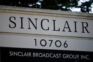 Sign outside Sinclair HQ in Cockeysville, Md.