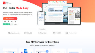 PDFgear free PDF editor as we test out each app