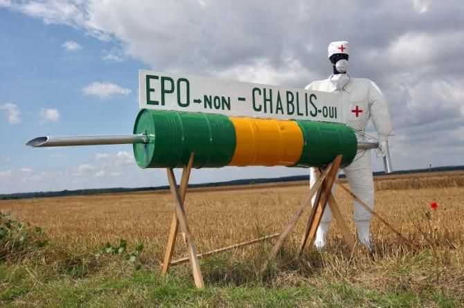 EPO, no / Chablis, yes - at the 2007 Tour de France.