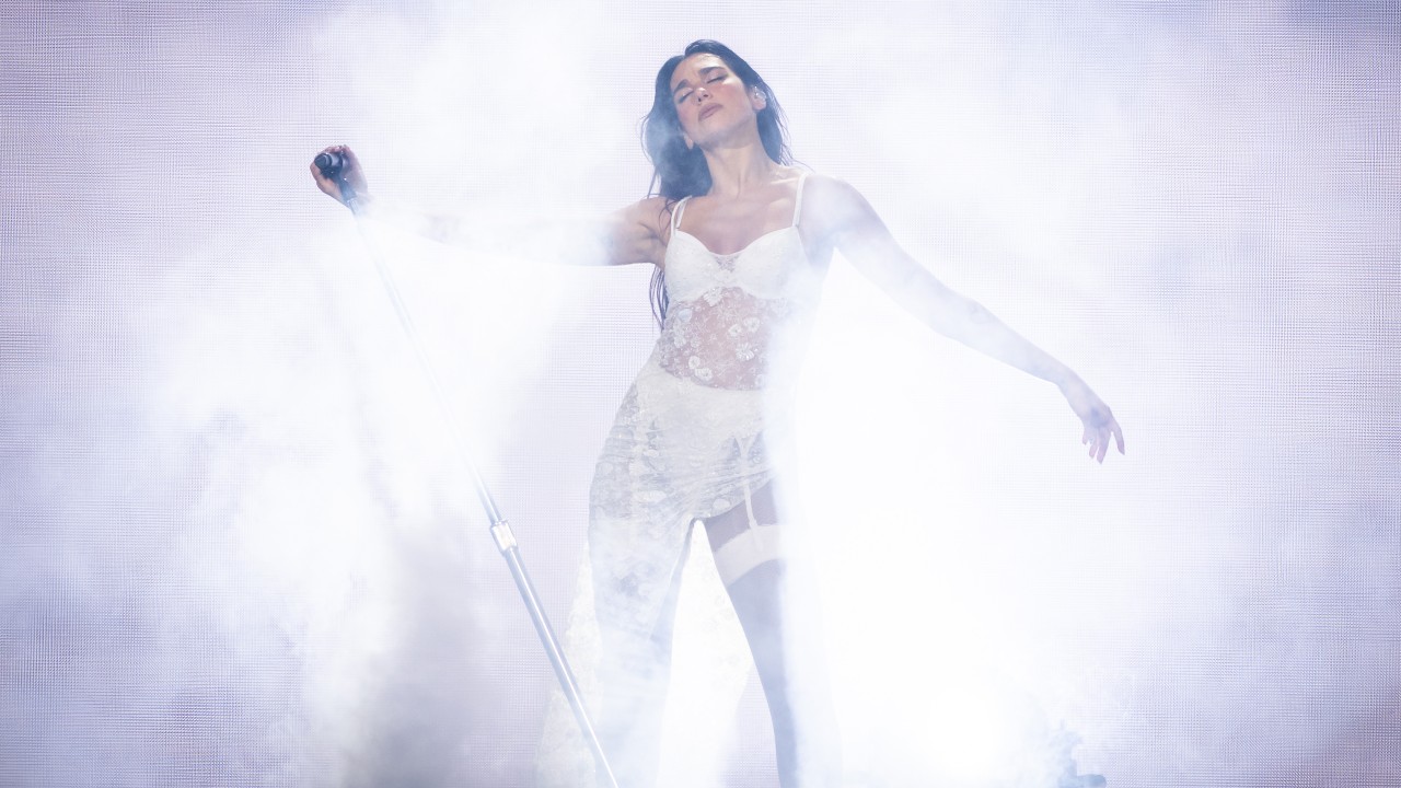 Dua Lipa performs on stage during Radical Optimism European Tour Movistar at Ziggo Dome on June 04, 2025 in Amsterdam, Netherlands. 