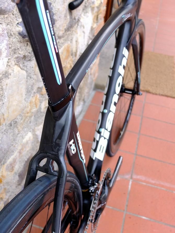 Clean lines at the rear of the Oltre XR Disc frame