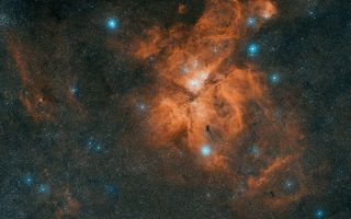 Digitized Sky Survey Image of Eta Carinae Nebula
