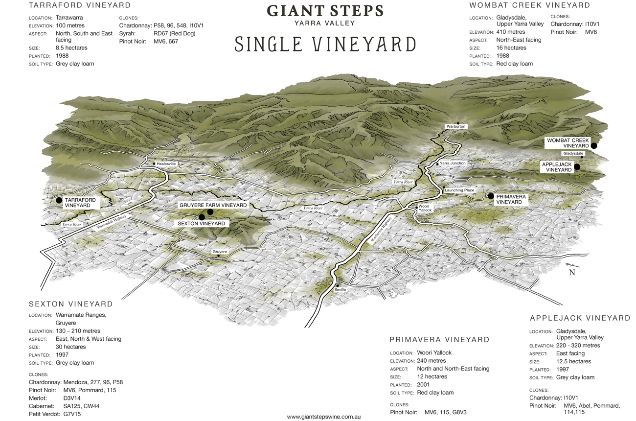 Giant Steps vineyard map