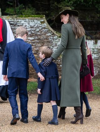 Kate Middleton had all three children with her for the Christmas service at Sandringham