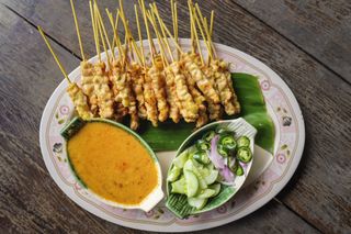 Chicken satay kebabs