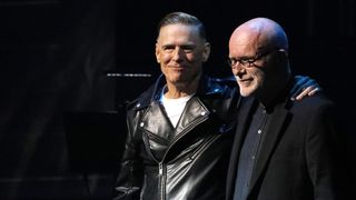 Bryan Adams and Jim Vallance being inducted into the Canadian Songwriters Hall Of Fame