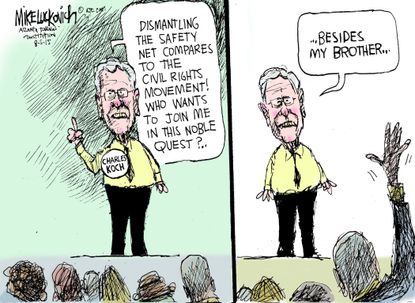 Political cartoon U.S. Koch Brothers