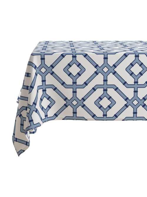 Spoonflower Home Small Rectangle Chinoiserie Trellis Tablecloth