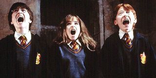 Daniel Radcliffe as Harry Potter Emma Watson as Hermione Granger Rupert Grint as Ron Weasley in Harr